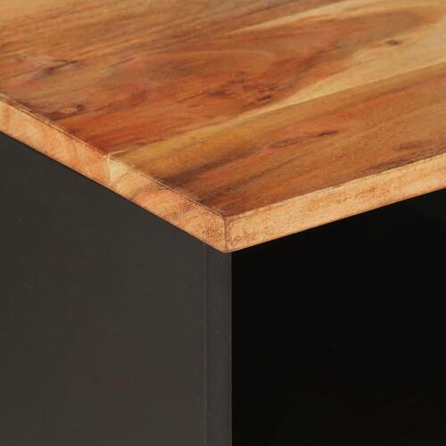 Tv-bord 100x33x46 cm massivt akacietræ og konstrueret træ