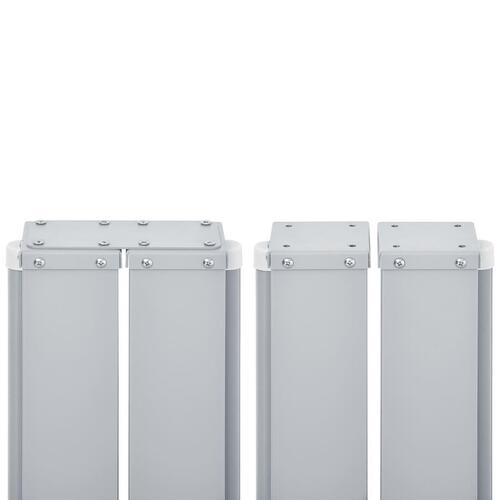 Sammenrullelig sidemarkise til terrassen 170x1200 cm sort