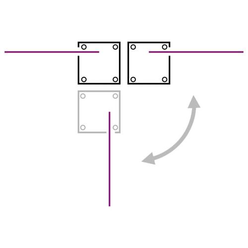 Sammenrullelig sidemarkise til terrassen 170x1200 cm sort