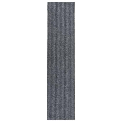 Snavsbestandig tæppeløber 100x450 cm grå