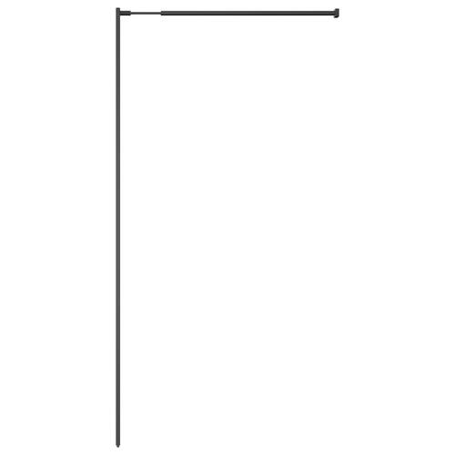 Bruseafskærmning 80x195 cm hærdet glas klart