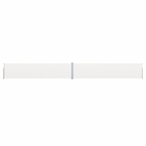 Sammenrullelig sidemarkise til terrassen 170x1200 cm creme
