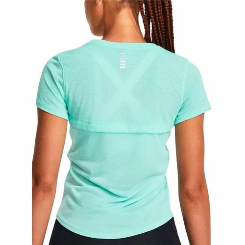 Kortærmet T-shirt til Kvinder Under Armour Streaker Ss Akvamarin S