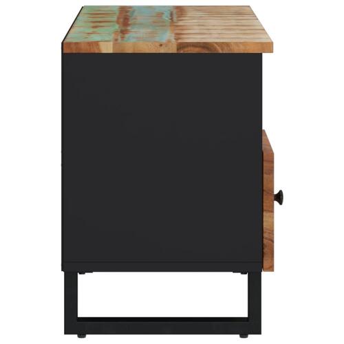 Tv-bord 100x33x46 cm massivt genbrugstræ og konstrueret træ
