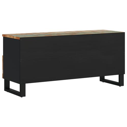 Tv-bord 100x33x46 cm massivt genbrugstræ og konstrueret træ