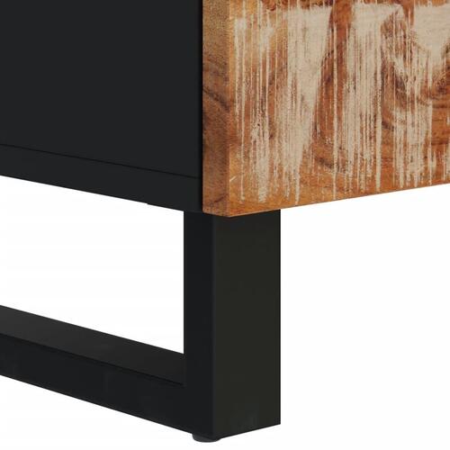Tv-bord 100x33x46 cm massivt genbrugstræ og konstrueret træ