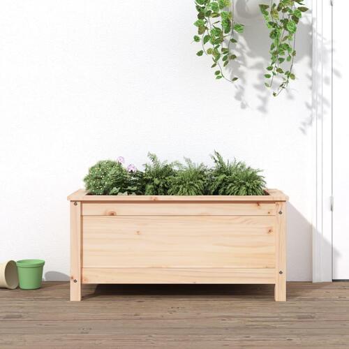 Plantekasse 82,5x40x39 cm massivt fyrretræ