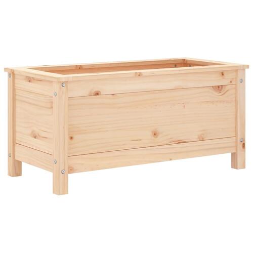 Plantekasse 82,5x40x39 cm massivt fyrretræ
