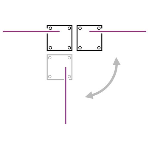 Sammenrullelig sidemarkise til terrassen 170x1200 cm antracit