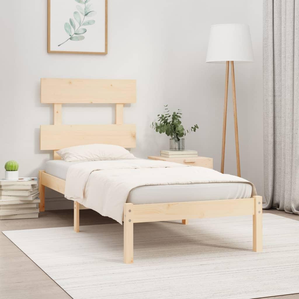 Sengeramme 75x190 cm massivt træ
