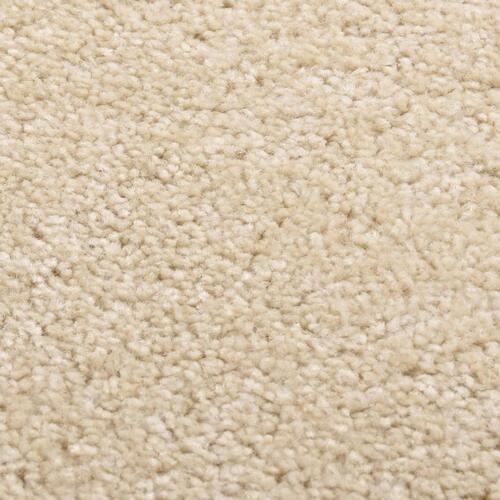 Gulvtæppe 120x170 cm kort luv beige