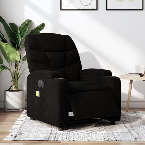 Eldrevet massagestol stof sort