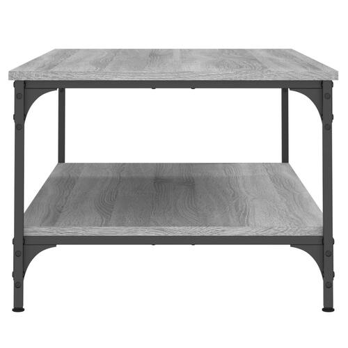 Sofabord 100x55x40 cm konstrueret træ grå sonoma-eg