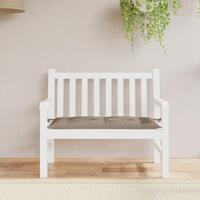 Hynde til havebænk 110x50x7 cm oxfordstof gråbrun