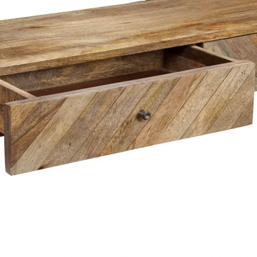 Konsolbord i massivt mangotræ 118 x 30 x 80 cm