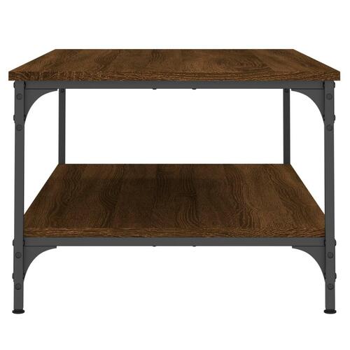 Sofabord 100x55x40 cm konstrueret træ brun egetræsfarve