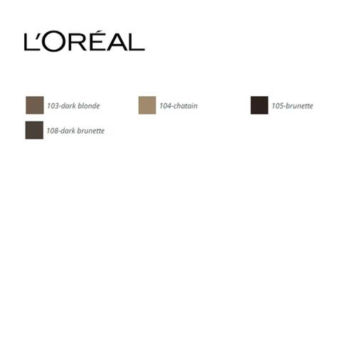 Øjenbrynsblyant Skinny Definer L'Oreal Make Up (1,2 g) 104-chatain