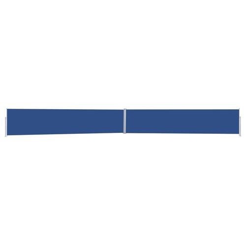 Sammenrullelig sidemarkise til terrassen 170x1200 cm blå
