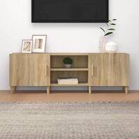Tv-bord 150x30x50 cm konstrueret træ sonoma-eg