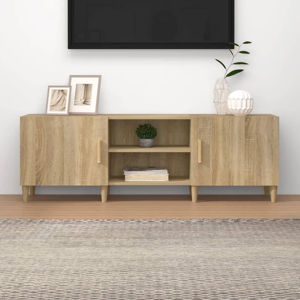 Tv-bord 150x30x50 cm konstrueret træ sonoma-eg