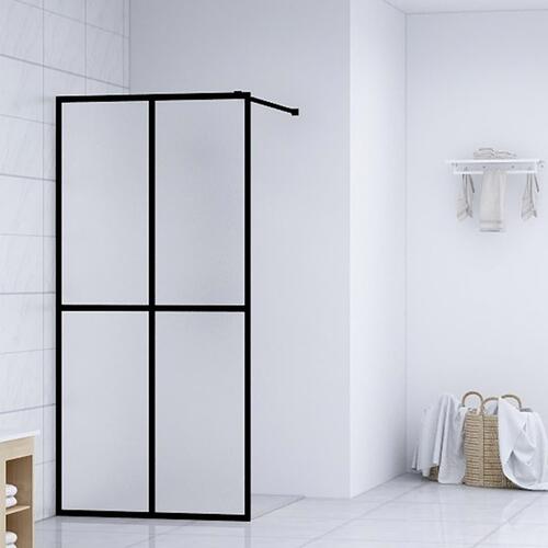 Bruseafskærmning 80x195 cm hærdet glas matteret