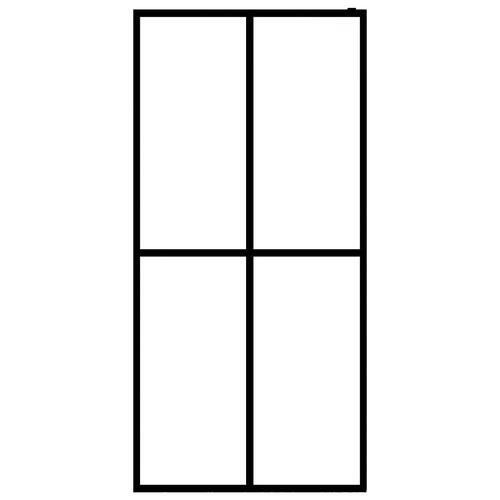 Bruseafskærmning 80x195 cm hærdet glas matteret