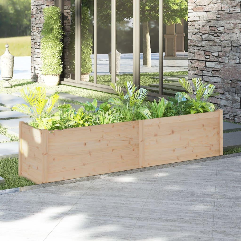 Plantekasse 200x50x50 cm massivt fyrretræ