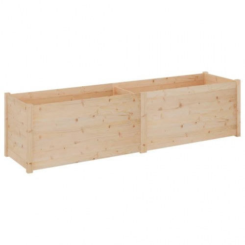 Plantekasse 200x50x50 cm massivt fyrretræ