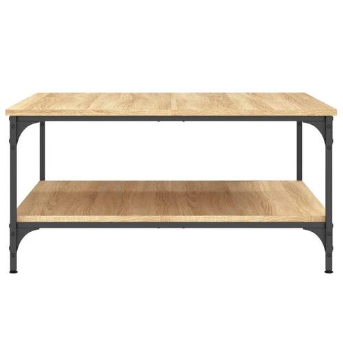 Sofabord 80x80x40 cm konstrueret træ sonoma egetræsfarve