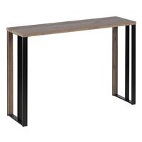 Konsol Sort Natur Jern Træ MDF 110 x 30 x 75 cm