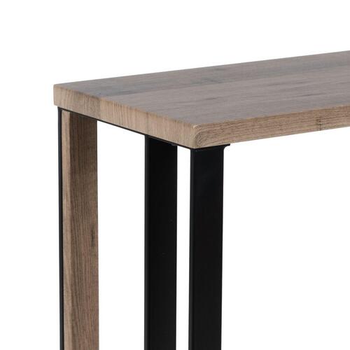 Konsol Sort Natur Jern Træ MDF 110 x 30 x 75 cm