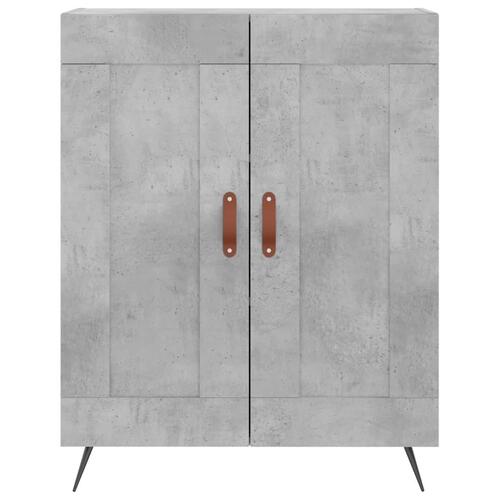 Højskab 69,5x34x180 cm konstrueret træ betongrå