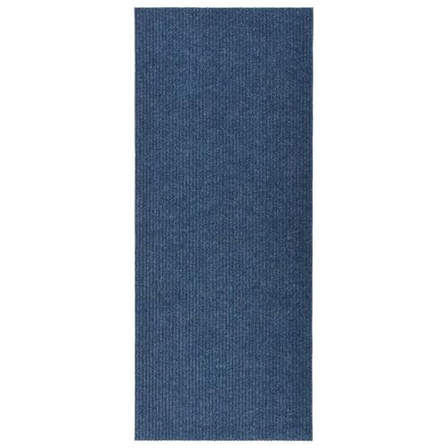 Snavsbestandig tæppeløber 100x250 cm blå