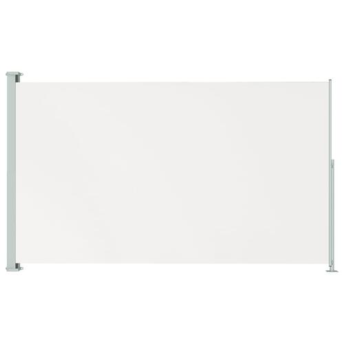 Sammenrullelig sidemarkise til terrassen 180x300 cm cremefarvet