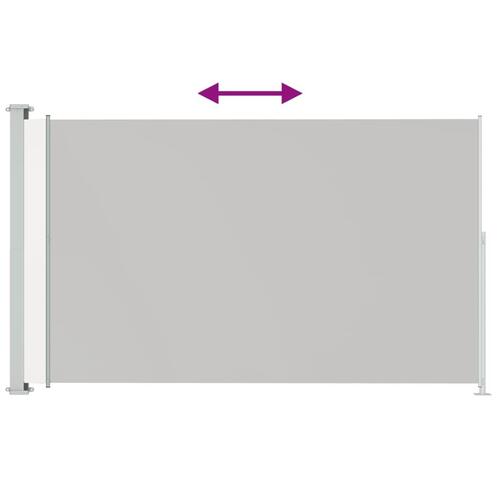 Sammenrullelig sidemarkise til terrassen 180x300 cm cremefarvet