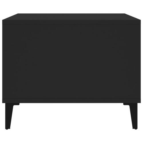 Sofabord 60x50x40 cm konstrueret træ sort