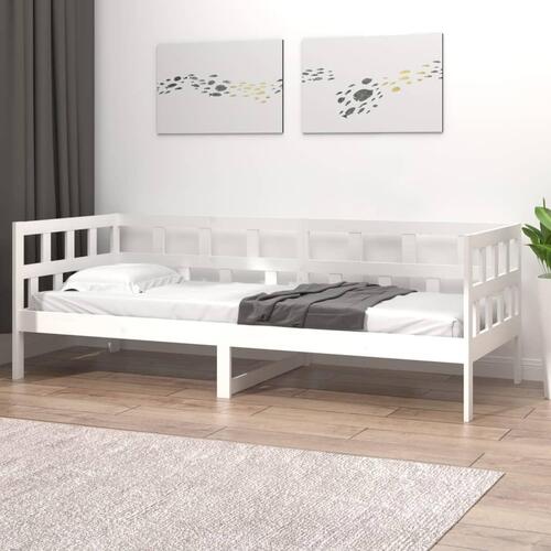 Daybed 90x190 cm massivt fyrretræ hvid
