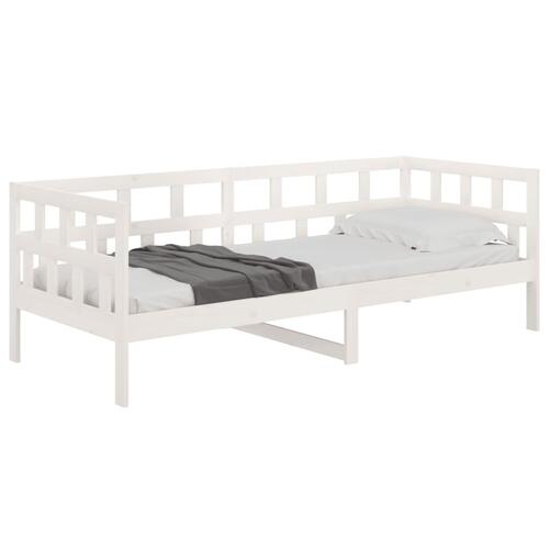 Daybed 90x190 cm massivt fyrretræ hvid