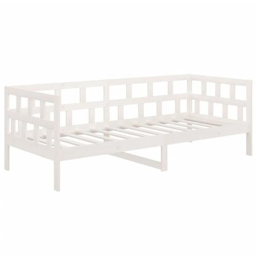 Daybed 90x190 cm massivt fyrretræ hvid