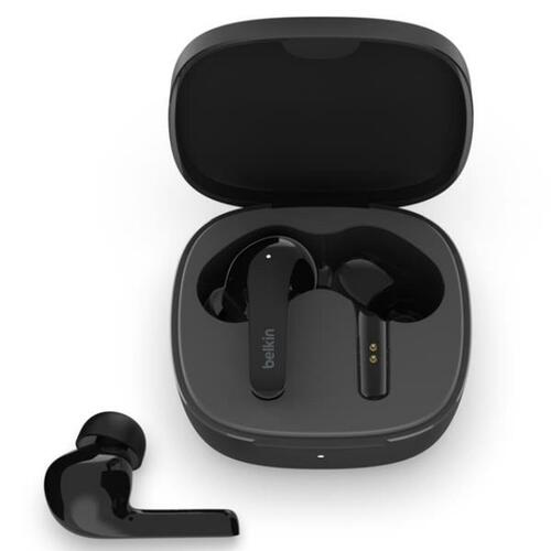 Hovedtelefoner med mikrofon Belkin AUC006BTBK Sort