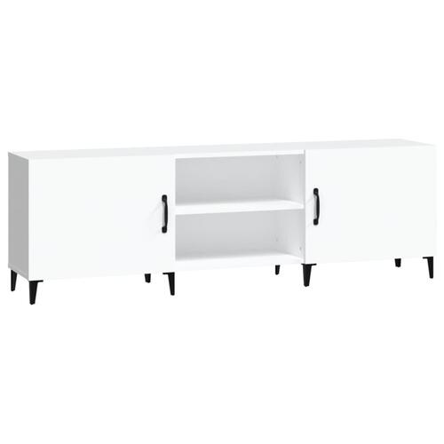 Tv-bord 150x30x50 cm konstrueret træ hvid