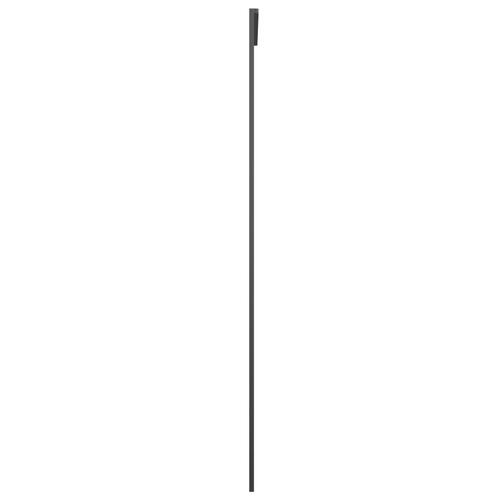 Skydedør 76x205 cm sikkerhedsglas og aluminium sort