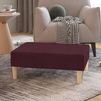 Fodskammel 78x56x32 cm stof lilla