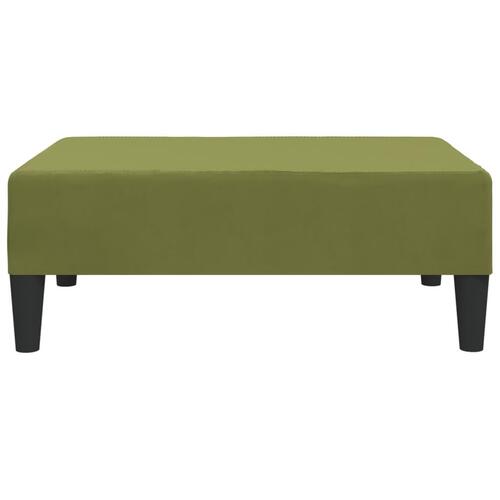Fodskammel 78x56x32 cm fløjl lysegrøn