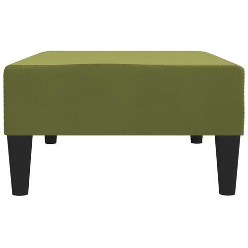 Fodskammel 78x56x32 cm fløjl lysegrøn
