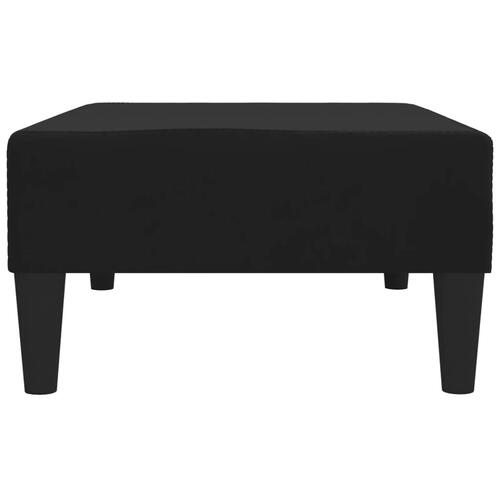 Fodskammel 78x56x32 cm fløjl sort