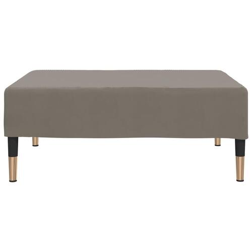 Fodskammel 78x56x32 cm fløjl lysegrå