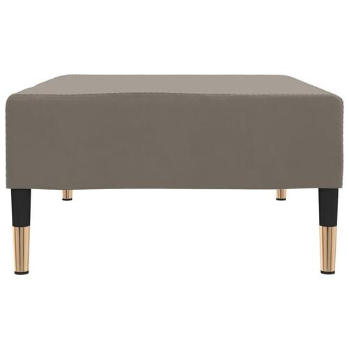 Fodskammel 78x56x32 cm fløjl lysegrå
