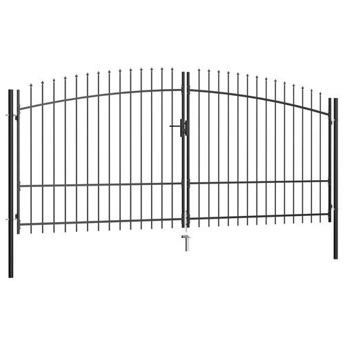 Dobbelt hegnslåge med spydtop 400 x 225 cm