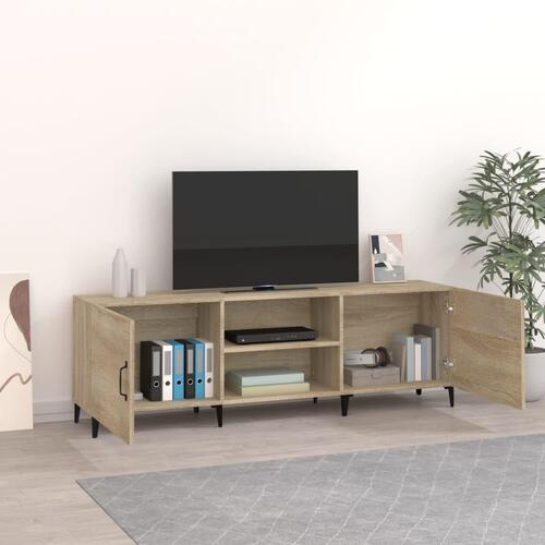 Tv-bord 150x30x50 cm konstrueret træ sonoma-eg